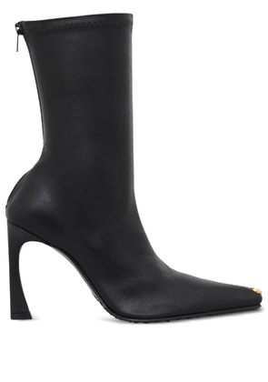 Marine Serre Ms Kiss smooth-leather boots - Black