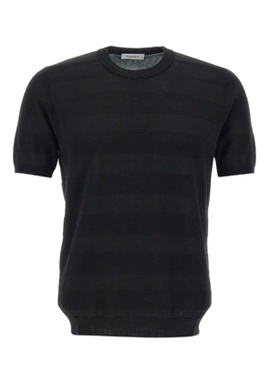 Kangra striped short-sleeve T-shirt - Black