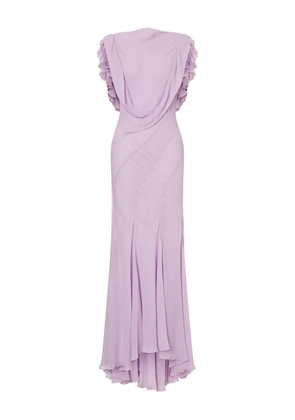Alberta Ferretti ruffle-detailing dress - Pink
