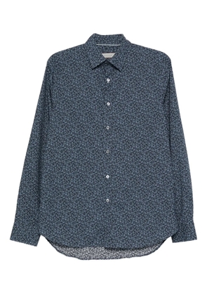 Canali floral-print shirt - Blue