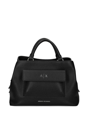 Armani Exchange pocket-detail tote bag - Black