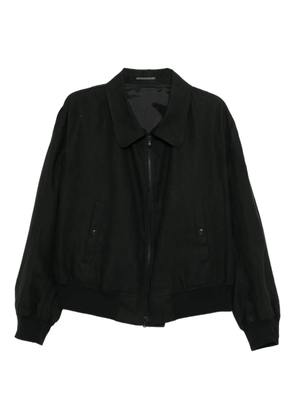 Y's x 120% Lino linen jacket - Black