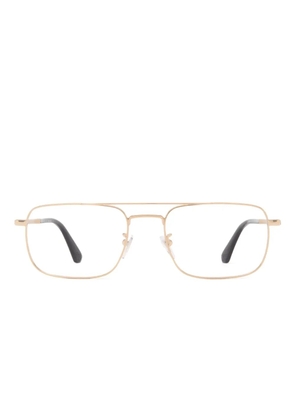 Police square-frame glasses - Gold
