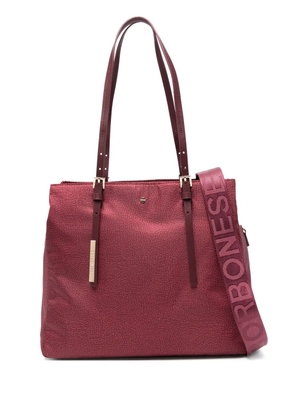 Borbonese logo-detail tote bag - Red