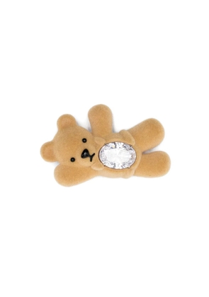 YVMIN embellished-teddy bear hair clip - Brown