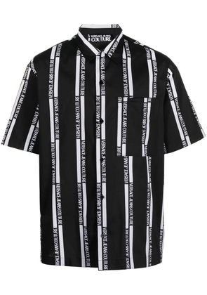 Versace Jeans Couture logo-print short-sleeved shirt - Black