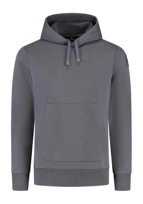 Parajumpers logo-patch cotton hoodie - Grey