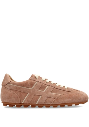 Hogan Olympia H-detail leather trainers - Brown