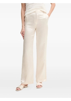Pedro Del Hierro textured satin trousers - Neutrals