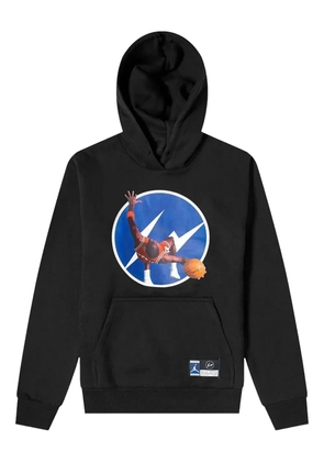 Jordan x Fragment jersey hoodie - Black