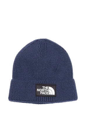 The North Face logo cuffed beanie - Blue