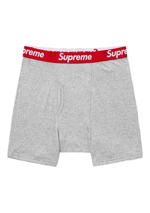 Supreme Hanes boxers (pack of two) - Grey