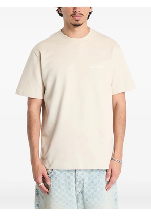 Daily Paper logo-embroidered T-shirt - Neutrals