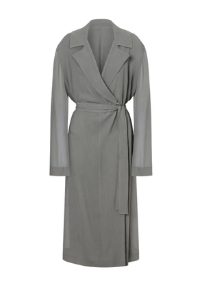 Alberta Ferretti belted coat - Grey