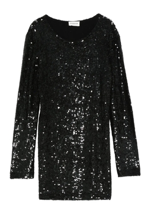 P.A.R.O.S.H. sequin long-sleeve dress - Black