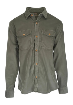 FAHERTY buttoned flap-pocket shirt - Green