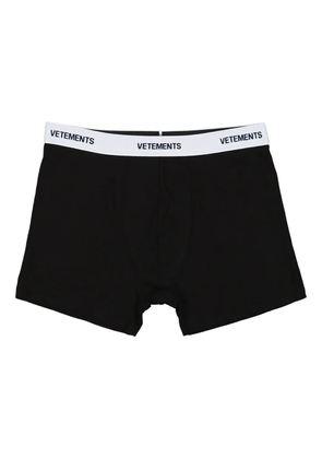 VETEMENTS logo-waistband boxers - Black