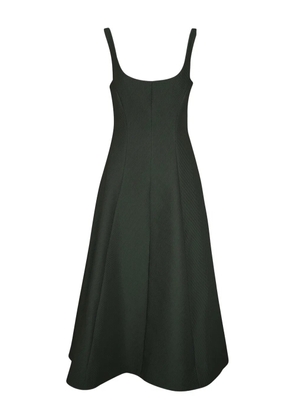 Lela Rose ribbed A-line dress - Green