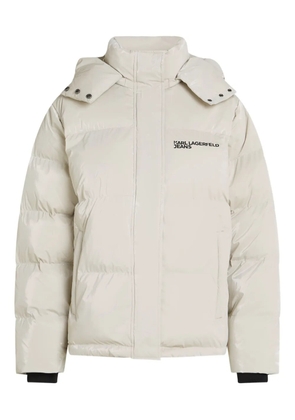 Karl Lagerfeld Jeans Pearlized puffer jacket - Neutrals