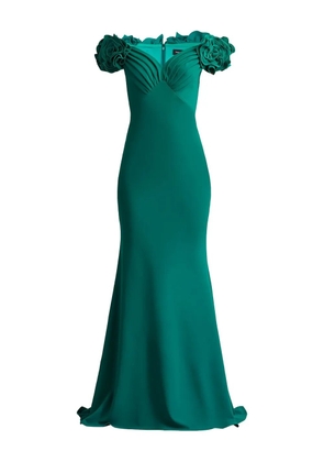 Tadashi Shoji ruched gown - Green