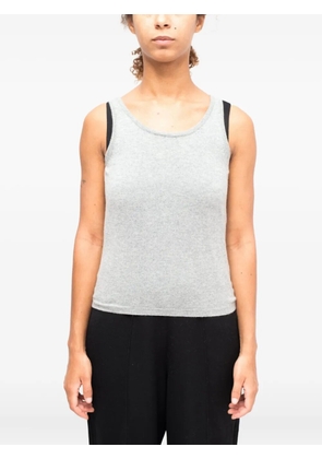 LA ROSE mélange-effect tank top - Grey