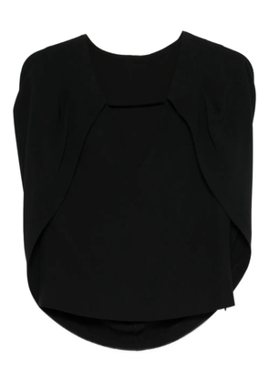Alberta Ferretti draped blouse - Black