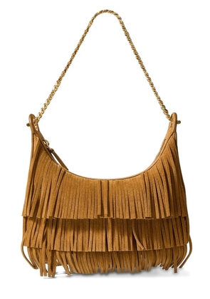 Veronica Beard Fortune fringed shoulder bag - Brown