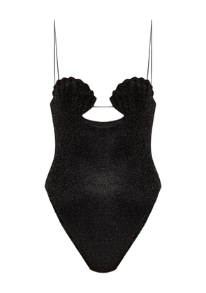 Oséree shell-embellished swimsuit - Black