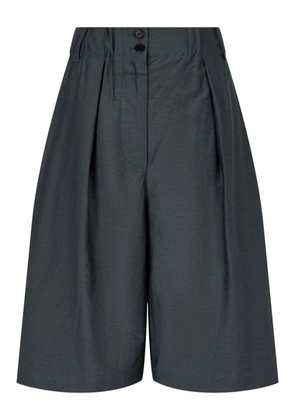 TOMBOY pleated wide-leg shorts - Grey