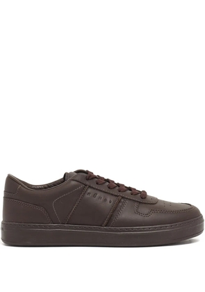 Hogan leather lace-up sneakers - Brown