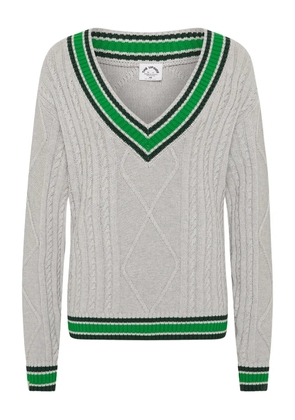 The Upside Josette cable-knit V-neck sweater - Grey