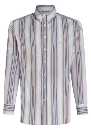 ETRO stripe-pattern cotton shirt - White