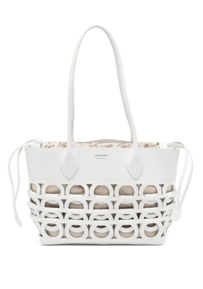 Ferragamo Gancini logo tote bag - White