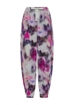 DEHA floral-print drawstring track pants - Grey