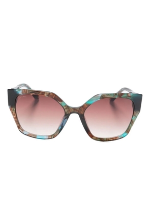 Aspinal Of London butterfly-frame sunglasses - Blue