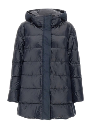 ELENA MIRO` hooded padded coat - Blue