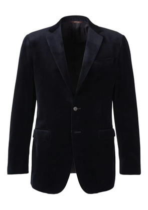 Canali velvet two-button jacket - Blue