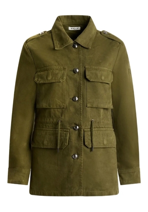 Bally epaulettes military cotton jacket - Green