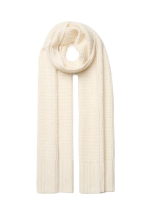 Fabiana Filippi waffle-knit scarf - White