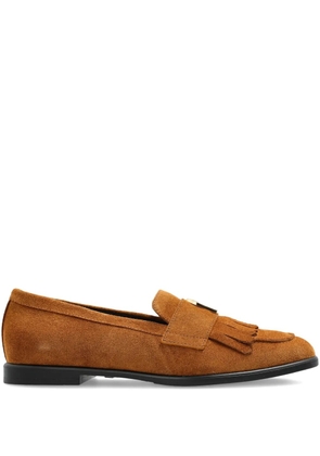 Furla Chic fringe-detail loafers - Brown