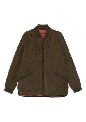 Kiton quilted bomber jacket - Green