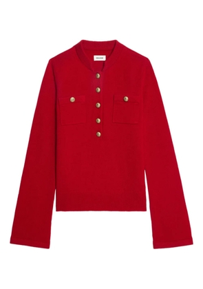 Zadig&Voltaire Lucas button-detailed sweater - Red