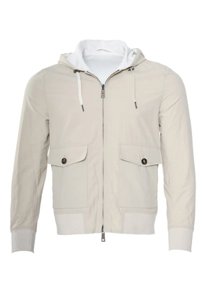 Kiton Jeff reversible hooded jacket - Neutrals