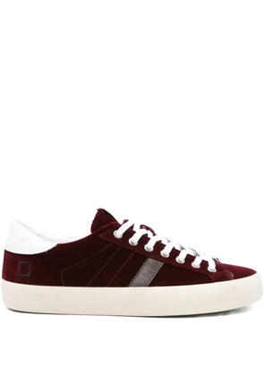 D.A.T.E. Hill Low velvet sneakers - Red