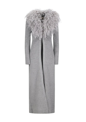 Blumarine wool cardi-coat - Grey