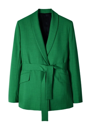 Paul Smith belted shawl-lapel blazer - Green