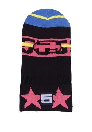 SP5DER star-motif knitted balaclava - Black