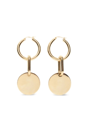 Blumarine logo-crystal earrings - Gold