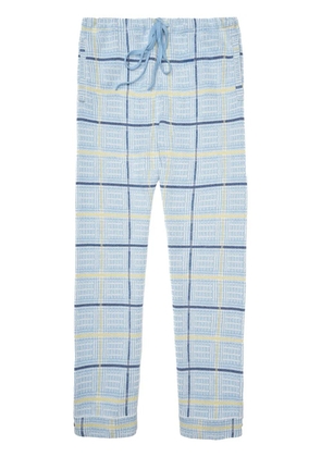 GOD'S TRUE CASHMERE check-print trousers - Blue