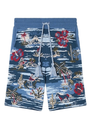 Alanui Tex-Hawaii Roundtrip shorts - Blue